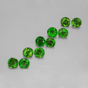 Achetez naturel ct vert diopside de chrome gems, coupe roude, en provenance russie chez gemselect. en stock, livraison internationale!