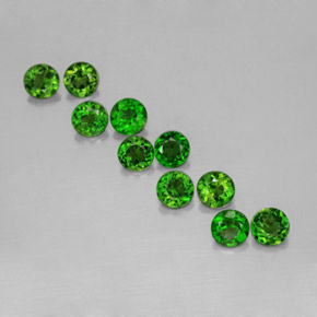 Achetez naturel ct vert diopside de chrome gems, coupe roude, en provenance russie chez gemselect. en stock, livraison internationale!