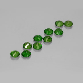 Achetez naturel ct vert diopside de chrome gems, coupe roude, en provenance russie chez gemselect. en stock, livraison internationale!
