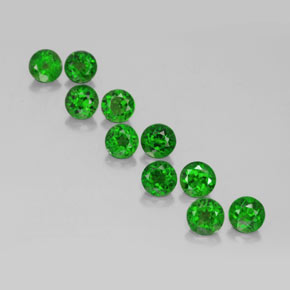 Achetez naturel ct vert diopside de chrome gems, coupe roude, en provenance russie chez gemselect. en stock, livraison internationale!