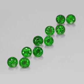 Achetez naturel ct vert diopside de chrome gems, coupe roude, en provenance russie chez gemselect. en stock, livraison internationale!