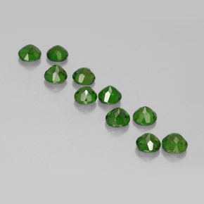 Achetez naturel ct vert diopside de chrome gems, coupe roude, en provenance russie chez gemselect. en stock, livraison internationale!