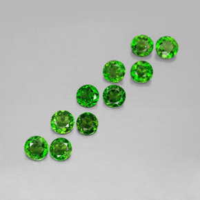 Achetez naturel ct vert diopside de chrome gems, coupe roude, en provenance russie chez gemselect. en stock, livraison internationale!