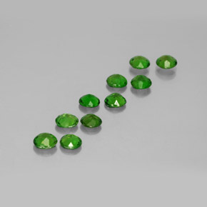 Achetez naturel ct vert diopside de chrome gems, coupe roude, en provenance russie chez gemselect. en stock, livraison internationale!