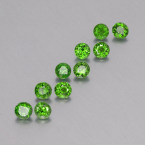 Achetez naturel ct vert diopside de chrome gems, coupe roude, en provenance russie chez gemselect. en stock, livraison internationale!