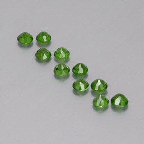 Achetez naturel ct vert diopside de chrome gems, coupe roude, en provenance russie chez gemselect. en stock, livraison internationale!