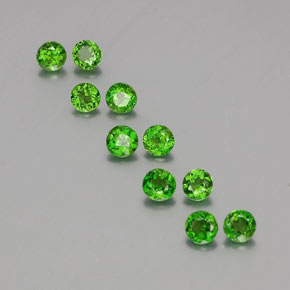 Achetez naturel ct vert diopside de chrome gems, coupe roude, en provenance russie chez gemselect. en stock, livraison internationale!