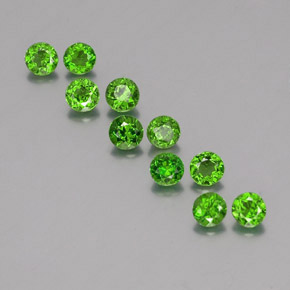 Achetez naturel ct vert diopside de chrome gems, coupe roude, en provenance russie chez gemselect. en stock, livraison internationale!