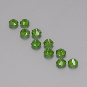Achetez naturel ct vert diopside de chrome gems, coupe roude, en provenance russie chez gemselect. en stock, livraison internationale!