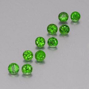 Achetez naturel ct vert diopside de chrome gems, coupe roude, en provenance russie chez gemselect. en stock, livraison internationale!