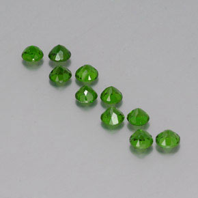 Achetez naturel ct vert diopside de chrome gems, coupe roude, en provenance russie chez gemselect. en stock, livraison internationale!