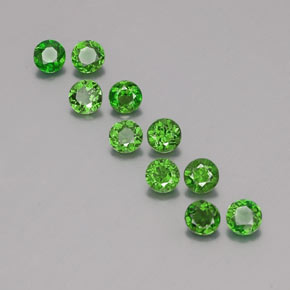 Achetez naturel ct vert diopside de chrome gems, coupe roude, en provenance russie chez gemselect. en stock, livraison internationale!