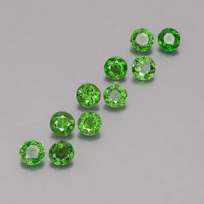 Achetez naturel ct vert diopside de chrome gems, coupe roude, en provenance russie chez gemselect. en stock, livraison internationale!