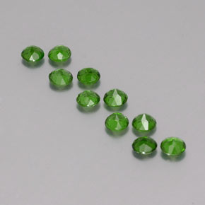 Achetez naturel ct vert diopside de chrome gems, coupe roude, en provenance russie chez gemselect. en stock, livraison internationale!