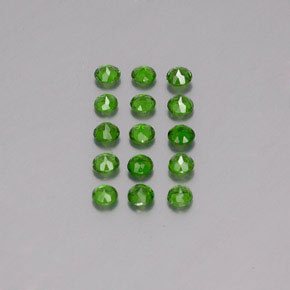 Achetez naturel ct Vert Diopside Chrome gems, Coupe roude, En provenance Russie chez GemSelect. En stock, livraison internationale!