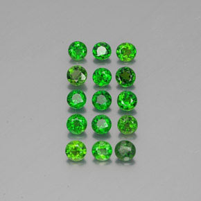 Achetez naturel ct Vert Diopside Chrome gems, Coupe roude, En provenance Russie chez GemSelect. En stock, livraison internationale!