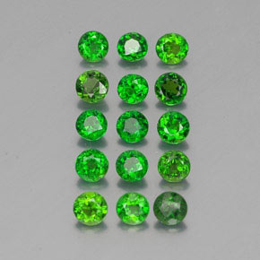 Achetez naturel ct Vert Diopside Chrome gems, Coupe roude, En provenance Russie chez GemSelect. En stock, livraison internationale!