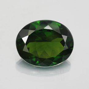 Diopside Chrome Vert naturelle Coupe ovale, 3.51 ct, VS