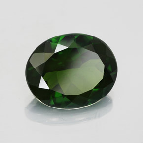 Diopside Chrome Vert naturelle Coupe ovale, 3.51 ct, VS