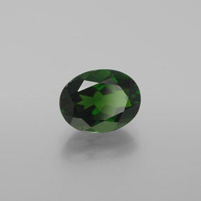 Diopside de chrome vert naturelle coupe ovale, 2,03 ct, VVS
