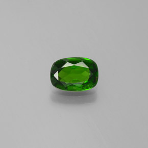 Diopside Chrome Vert naturelle Coupe coussin, 0.79 ct, VVS-VS