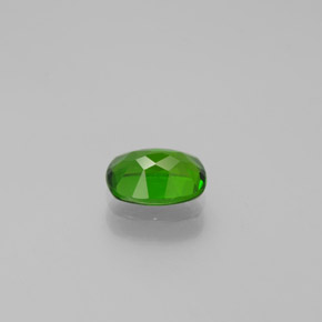 Diopside de chrome vert naturelle coupe coussin, 0,94 ct, VVS