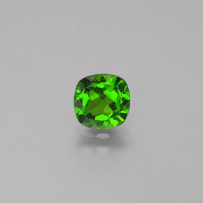 Diopside Chrome Vert naturelle Coupe coussin, 1.02 ct, VS