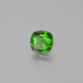 Diopside Chrome Vert naturelle Coupe coussin, 1.02 ct, VS
