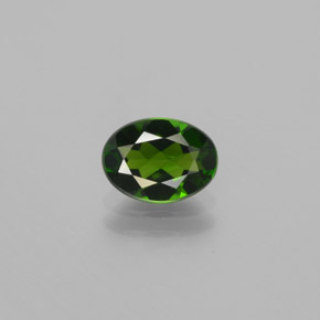 Diopside Chrome Vert naturelle ovale, 1.17 ct, VVS