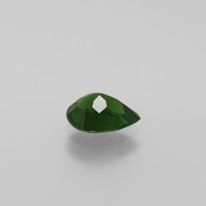 Diopside de chrome vert naturelle en forme de poire, 1,08 ct, VS