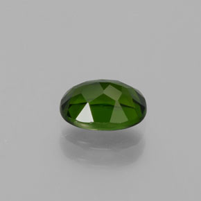 Diopside de chrome vert naturelle coupe ovale, 1,05 ct, VS