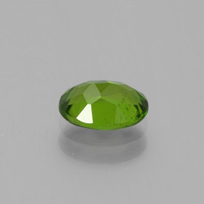 Diopside de chrome vert naturelle coupe ovale, 0,88 ct, VS