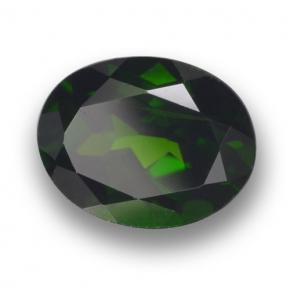 Diopside Chrome Vert naturelle Coupe ovale, 2.12 ct, VS
