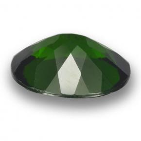 Diopside de chrome vert naturelle coupe ovale, 3,60 ct, VS