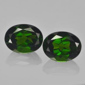 Achetez naturel ct vert diopside de chrome gems, coupe ovale, en provenance russie chez gemselect. en stock, livraison internationale!