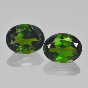Achetez naturel ct vert diopside de chrome gems, coupe ovale, en provenance russie chez gemselect. en stock, livraison internationale!