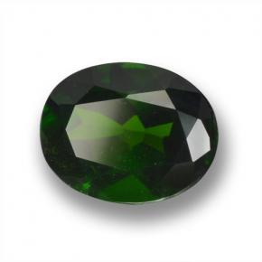 Diopside de chrome vert naturelle coupe ovale, 2,03 ct, VS