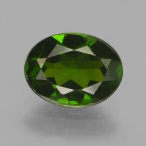 Diopside Chrome Vert foncé naturelle Coupe ovale, 1.28 ct, VS