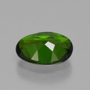 Diopside de chrome vert naturelle coupe ovale, 1,06 ct, VS