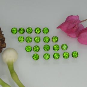 Achetez naturel ct Vert Diopside Chrome gems, Coupe roude, En provenance Russie chez GemSelect. En stock, livraison internationale!