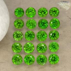 Achetez naturel 1,40ct vert diopside de chrome gems, coupe roude, en provenance russie chez gemselect. en stock, livraison internationale!