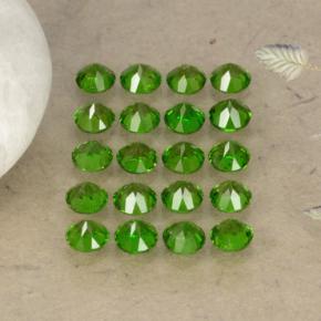 Achetez naturel 1,40ct vert diopside de chrome gems, coupe roude, en provenance russie chez gemselect. en stock, livraison internationale!