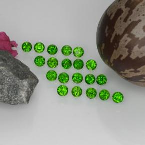 Achetez naturel 1,43ct vert diopside de chrome gems, coupe roude, en provenance russie chez gemselect. en stock, livraison internationale!