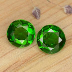 Achetez naturel 0,87ct vert diopside de chrome gems, coupe roude, en provenance russie chez gemselect. en stock, livraison internationale!