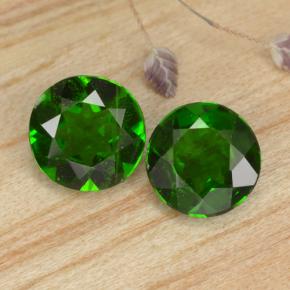 Achetez naturel 0.94ct Vert Diopside Chrome gems, Coupe roude, En provenance Russie chez GemSelect. En stock, livraison internationale!