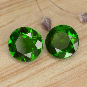 Achetez naturel 0.94ct Vert Diopside Chrome gems, Coupe roude, En provenance Russie chez GemSelect. En stock, livraison internationale!