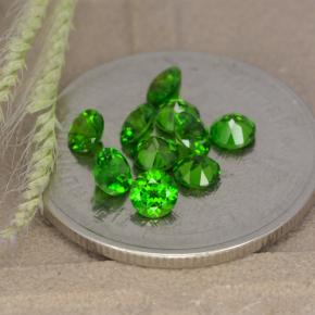 Achetez naturel 1.23ct Vert Diopside Chrome gems, Coupe roude, En provenance Russie chez GemSelect. En stock, livraison internationale!