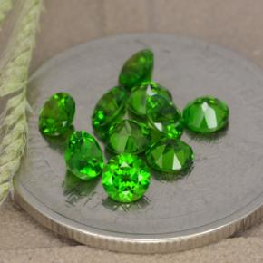 Achetez naturel 1.23ct Vert Diopside Chrome gems, Coupe roude, En provenance Russie chez GemSelect. En stock, livraison internationale!