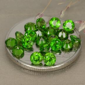 Achetez naturel 2.89ct Vert moyen-foncé Diopside Chrome gems, Coupe roude, En provenance Russie chez GemSelect. En stock, livraison internationale!