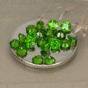 Achetez naturel 2.89ct Vert moyen-foncé Diopside Chrome gems, Coupe roude, En provenance Russie chez GemSelect. En stock, livraison internationale!